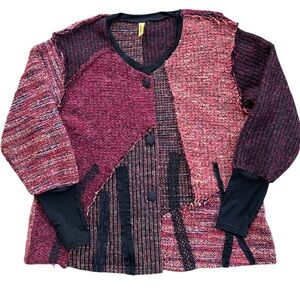 Staley Gretzinger Skrambler Sweater Mismatched Pattern size M/L